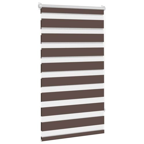 Зебра щора 70,9x120 см Ширина на плата 66,7 см цвят кафе