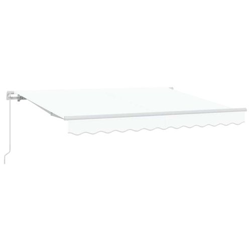 Сгъваем навес Бяло 350 x 200 cm текстил