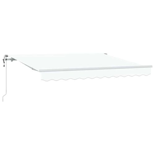 Сгъваем навес Бяло 350 x 200 cm текстил