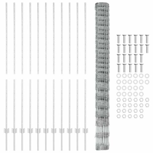 Див ограда с колове 25 x 1,6 м (Ш x В)