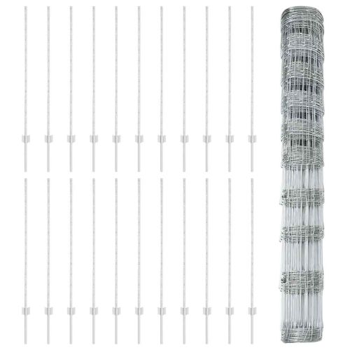 Див ограда с колове 50 x 1,2 м (Ш x В)