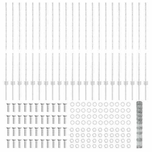 Див ограда с колове 50 x 1,2 м (Ш x В)