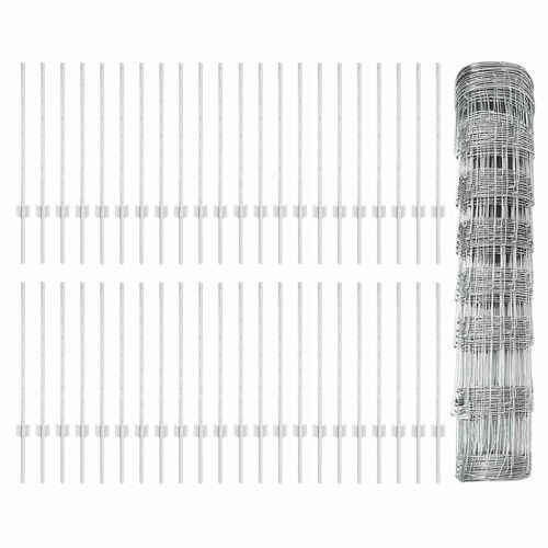 Див ограда с колове 100 x 0,8 м (Ш x В)