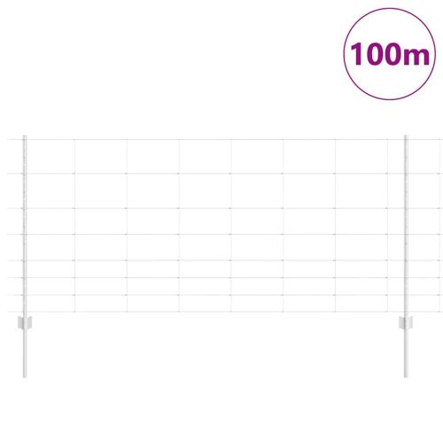 Див ограда с колове 100 x 1 м (Ш x В)
