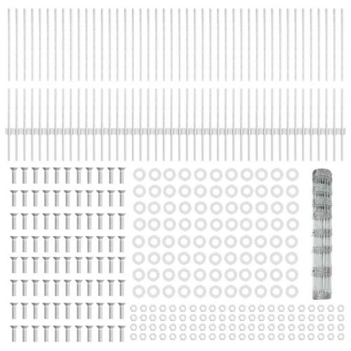 Див ограда с колове 100 x 1 м (Ш x В)