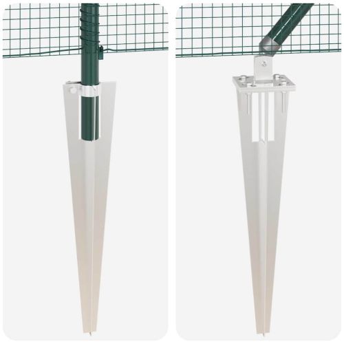 Заварена мрежа с шипове 50 x 1,4 м (Ш x В) PVC покрита стомана