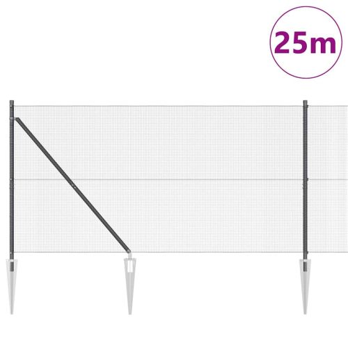 Заварена мрежа с шипове 25 x 1,2 м (Ш x В) PVC покрита стомана