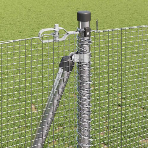 Заварена мрежа от тел с бетонен основание 50 x 1,2 m Сребристо