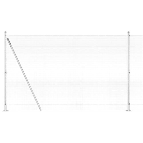 Стълб за ограда. Сребристо