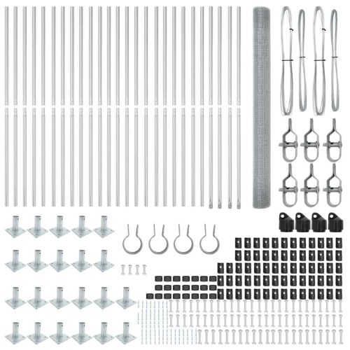 Стълб за ограда. Сребристо