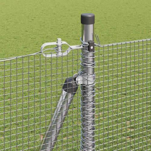 Стълб за ограда. Сребристо