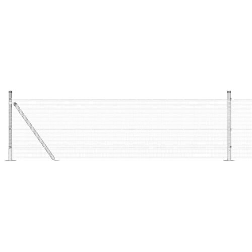 Стълб за ограда. Сребристо