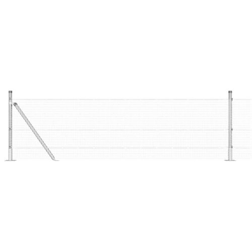 Стълб за ограда. Сребристо