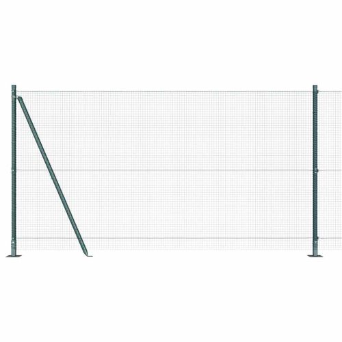 Заварена мрежа от тел с бетонен основание 50 x 1,2 m Зелено