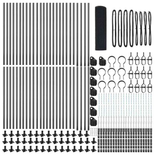 Стълб за ограда. Сиво