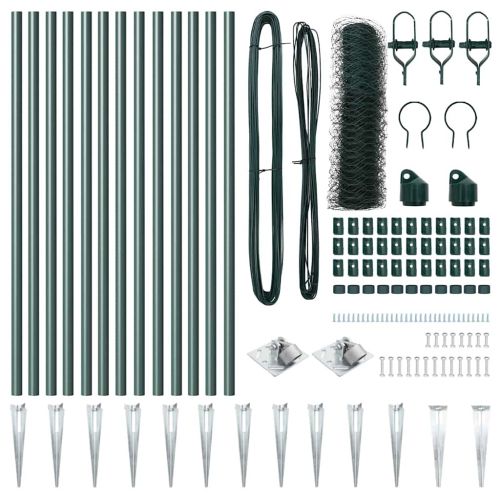 Стълб за ограда. Зелено