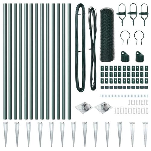 Стълб за ограда. Зелено