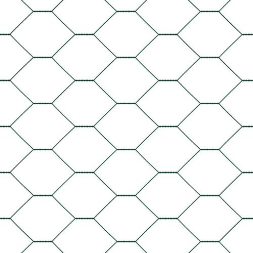Шестоъградно ограждение с кол 50 x 0,4 м ПВЦ-обработена стомана
