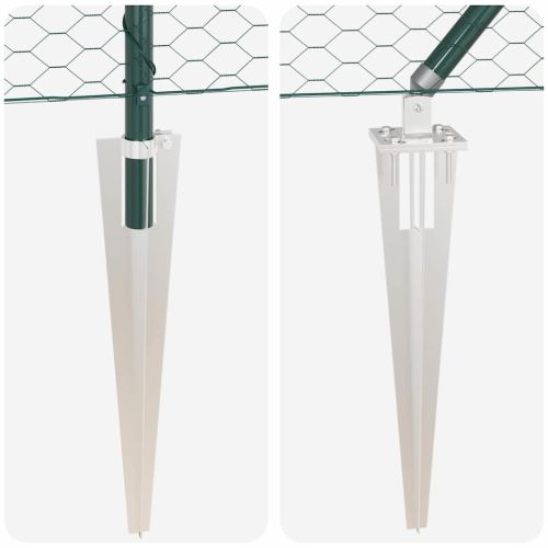 Стълб за ограда. Зелено