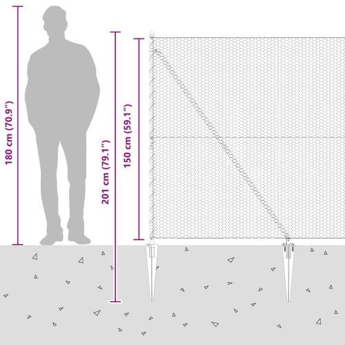 Стълб за ограда. Сиво