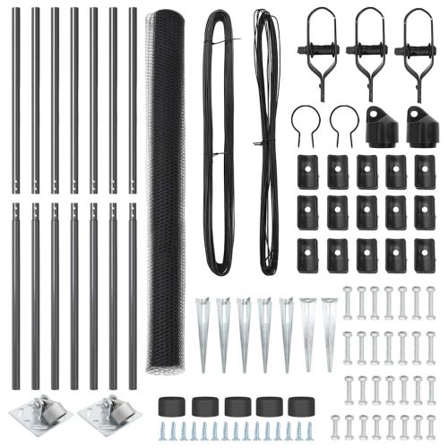 Стълб за ограда. Сиво