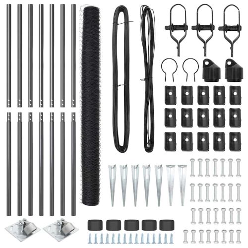 Стълб за ограда. Сиво