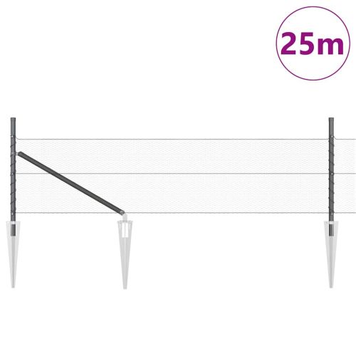 Стълб за ограда. Сиво
