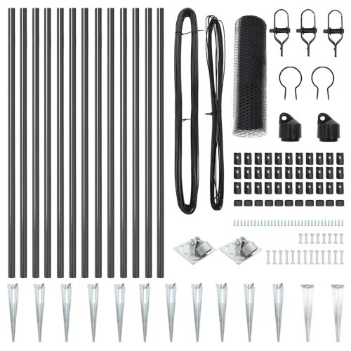 Стълб за ограда. Сиво