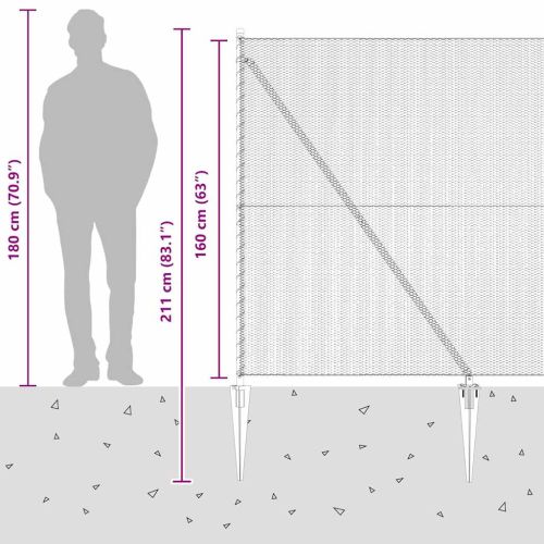 Стълб за ограда. Сиво