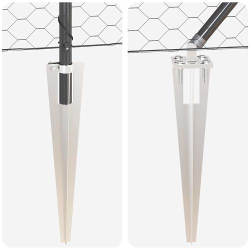 Стълб за ограда. Сиво