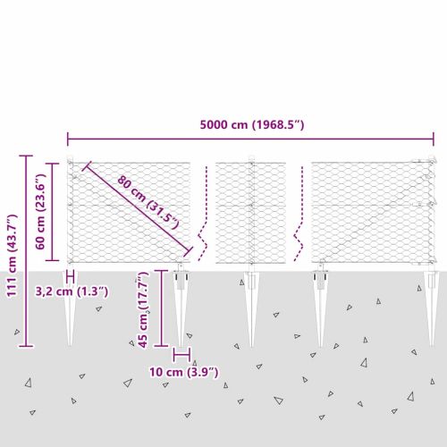 Стълб за ограда. Сиво