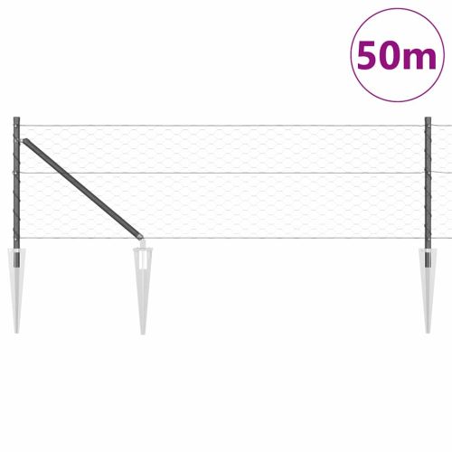 Заварена мрежа с шипове 50 x 0,6 м (Ш x В)