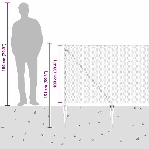 Стълб за ограда. Сиво