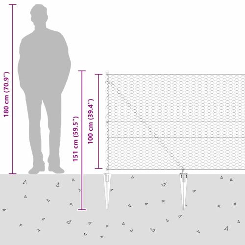 Стълб за ограда. Сиво