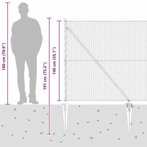 Стълб за ограда. Сиво