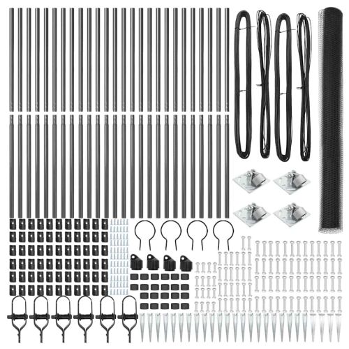 Стълб за ограда. Сиво