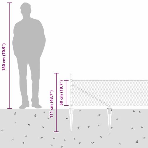 Стълб за ограда. Сиво