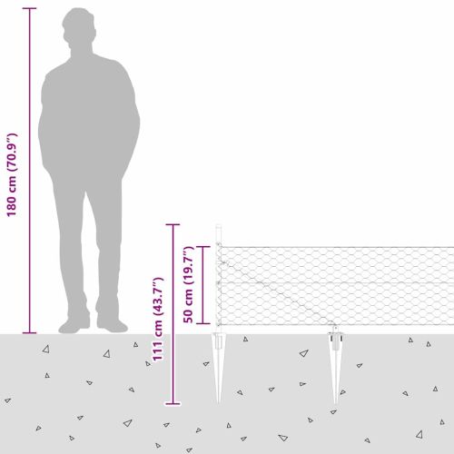 Стълб за ограда. Сиво