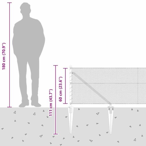 Стълб за ограда. Сиво
