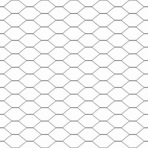 Шестоъградно ограждение с кол 100 x 1,6 м Сиво Мрежа