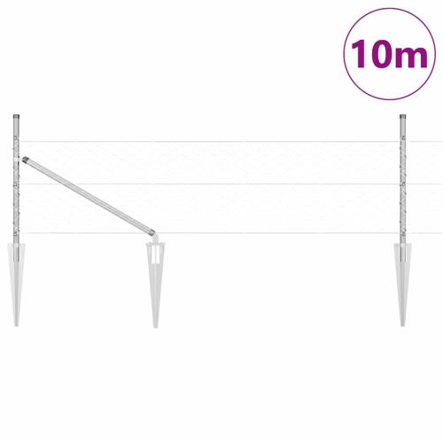 Стълб за ограда. Сребристо