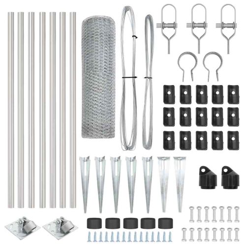 Стълб за ограда. Сребристо