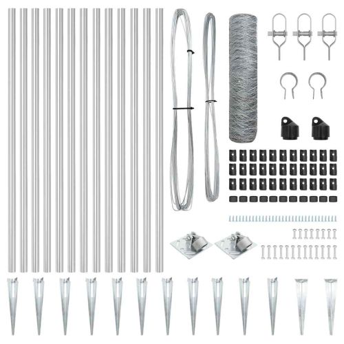 Стълб за ограда. Сребристо