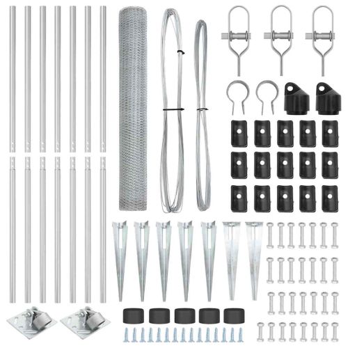 Стълб за ограда. Сребристо