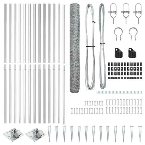 Стълб за ограда. Сребристо