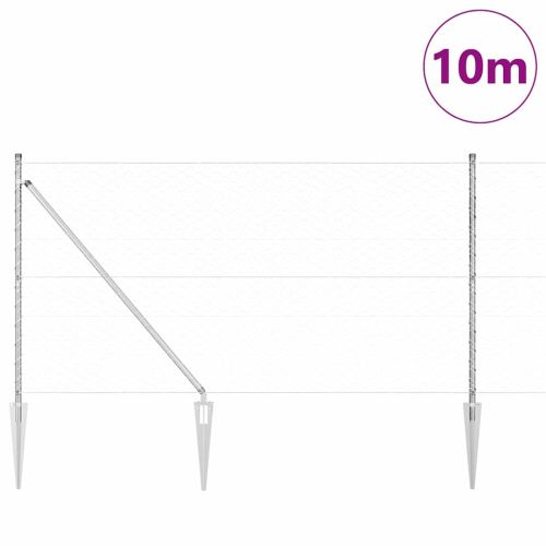 Стълб за ограда. Сребристо