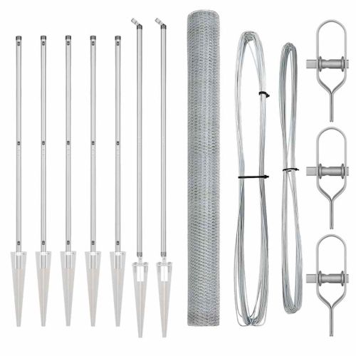 Стълб за ограда. Сребристо
