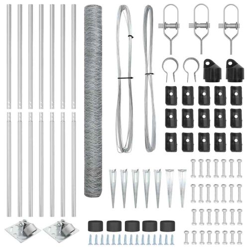 Стълб за ограда. Сребристо