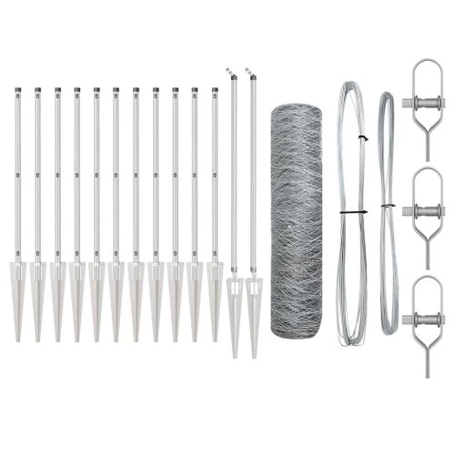 Стълб за ограда. Сребристо