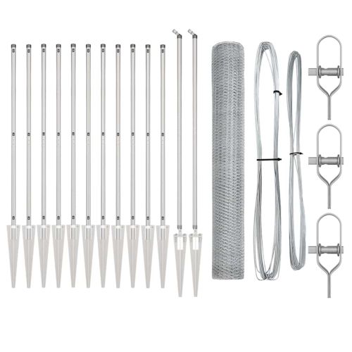 Стълб за ограда. Сребристо